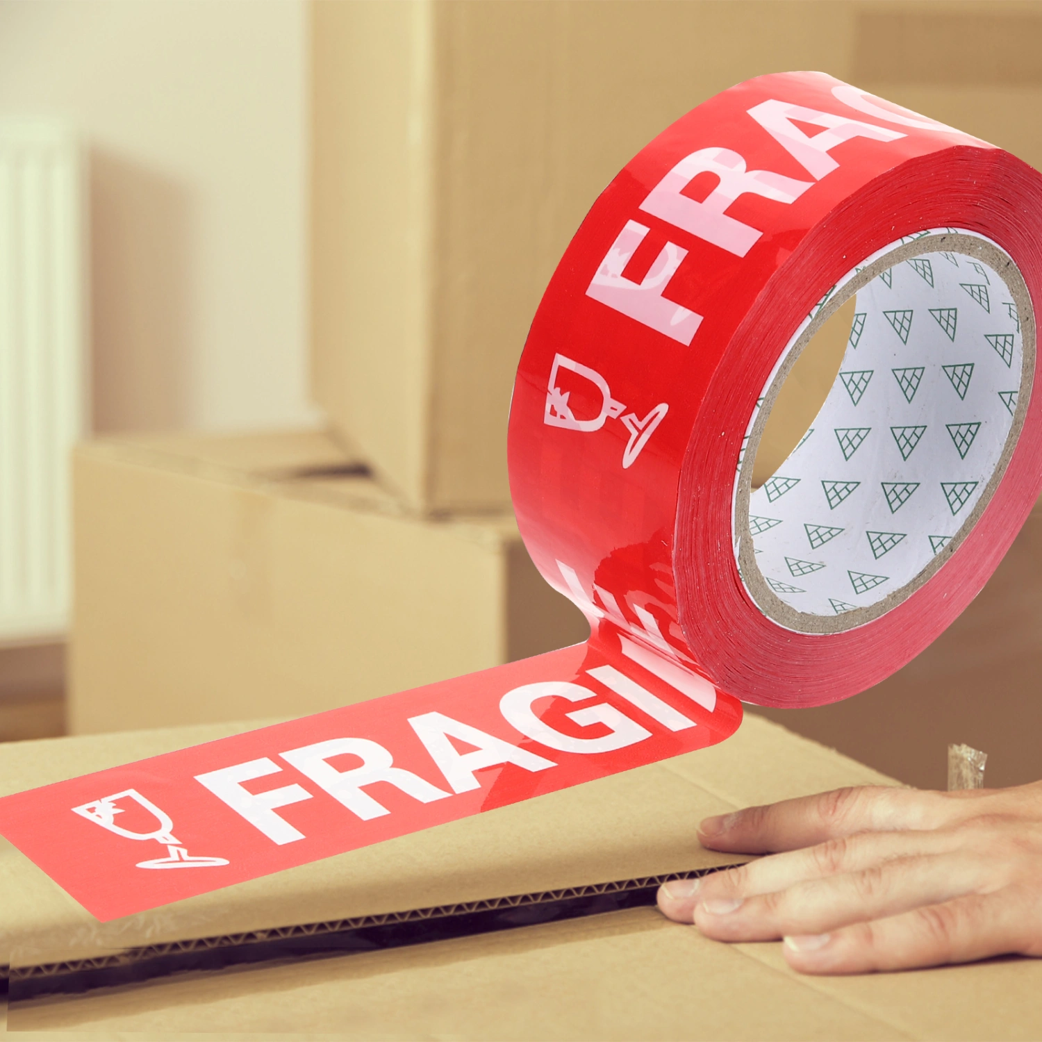 1 Roll Fragile Marking Tape Shipping Care Packing Tape Fragile Warning Tape