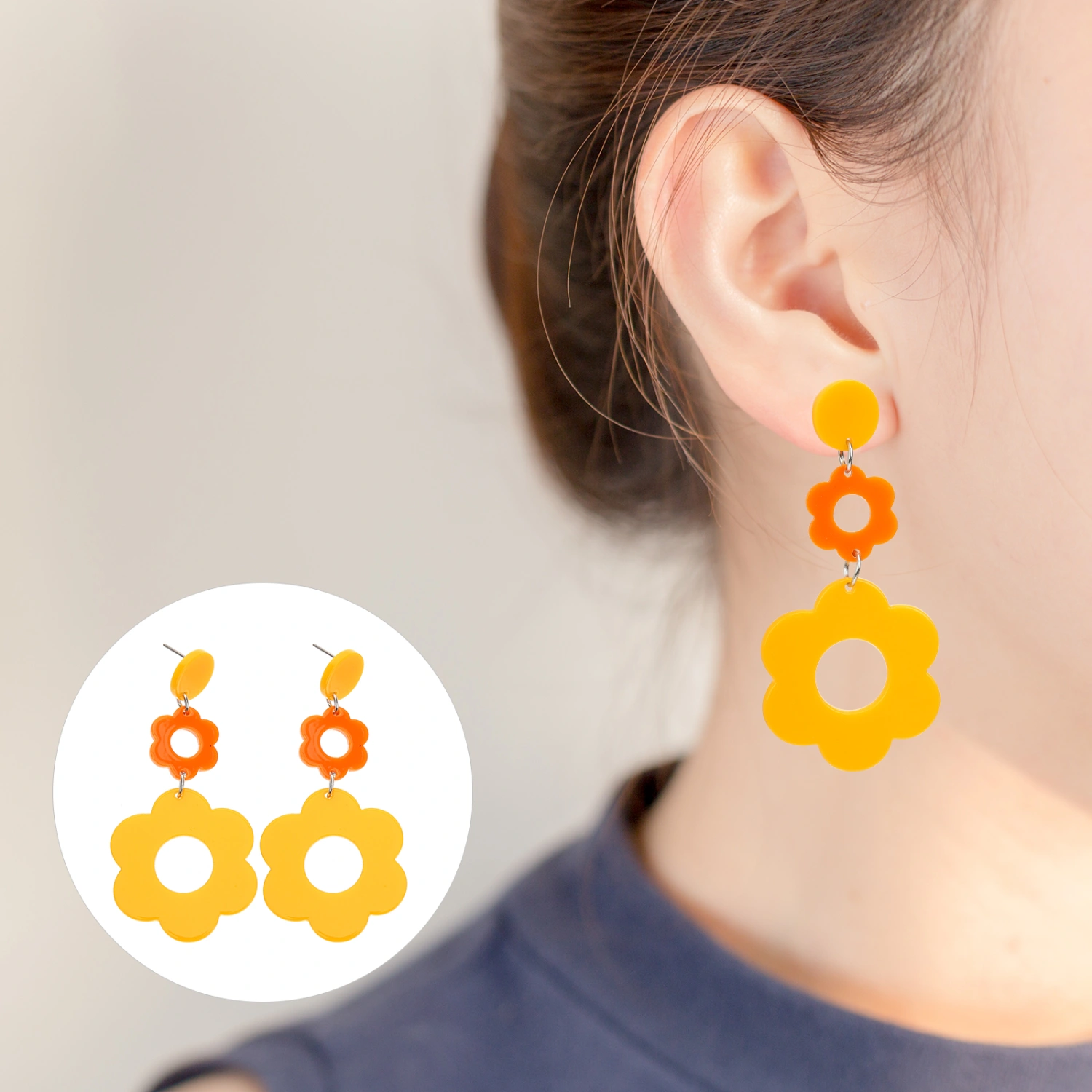 1 Pair Flower Earrings Dangle Earrings Drop Earrings Statement Earrings for Women
