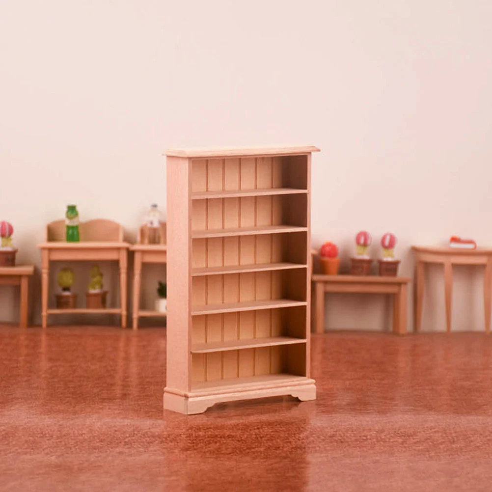 Doll House Book Shelf Storage Shelf Miniature Book Shelf Doll House Decor