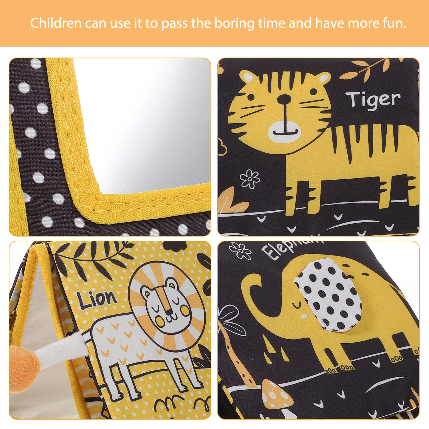 Baby Cloth Book Early Education Book Toddler Recognition Book  Mirror Learning Book