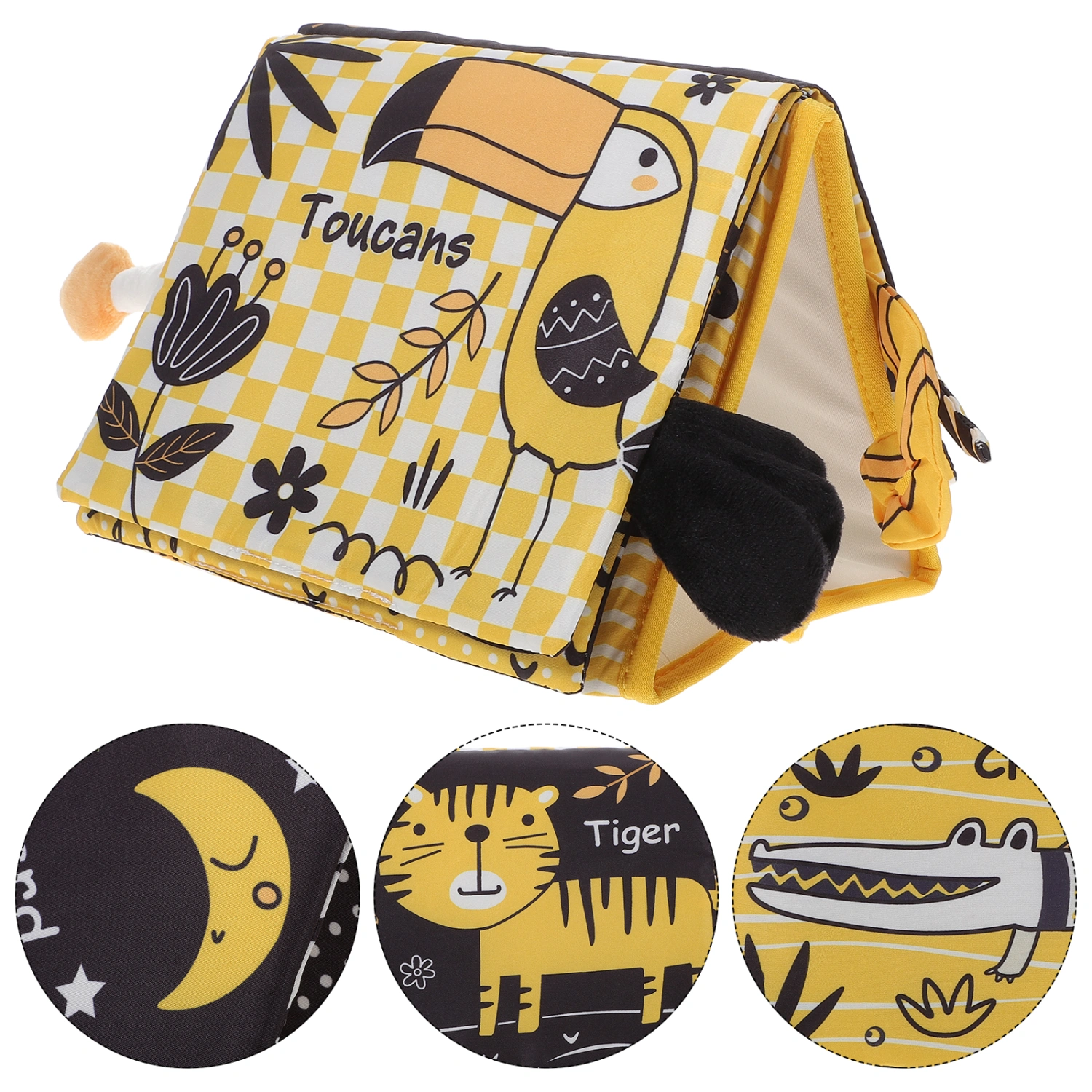 Baby Cloth Book Early Education Book Toddler Recognition Book  Mirror Learning Book