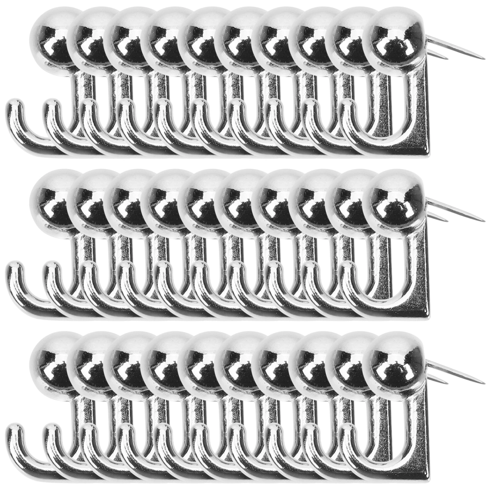 30pcs Push Pin Hangers Wall Picture Hangers Heavy Duty Picture Hanging Hooks