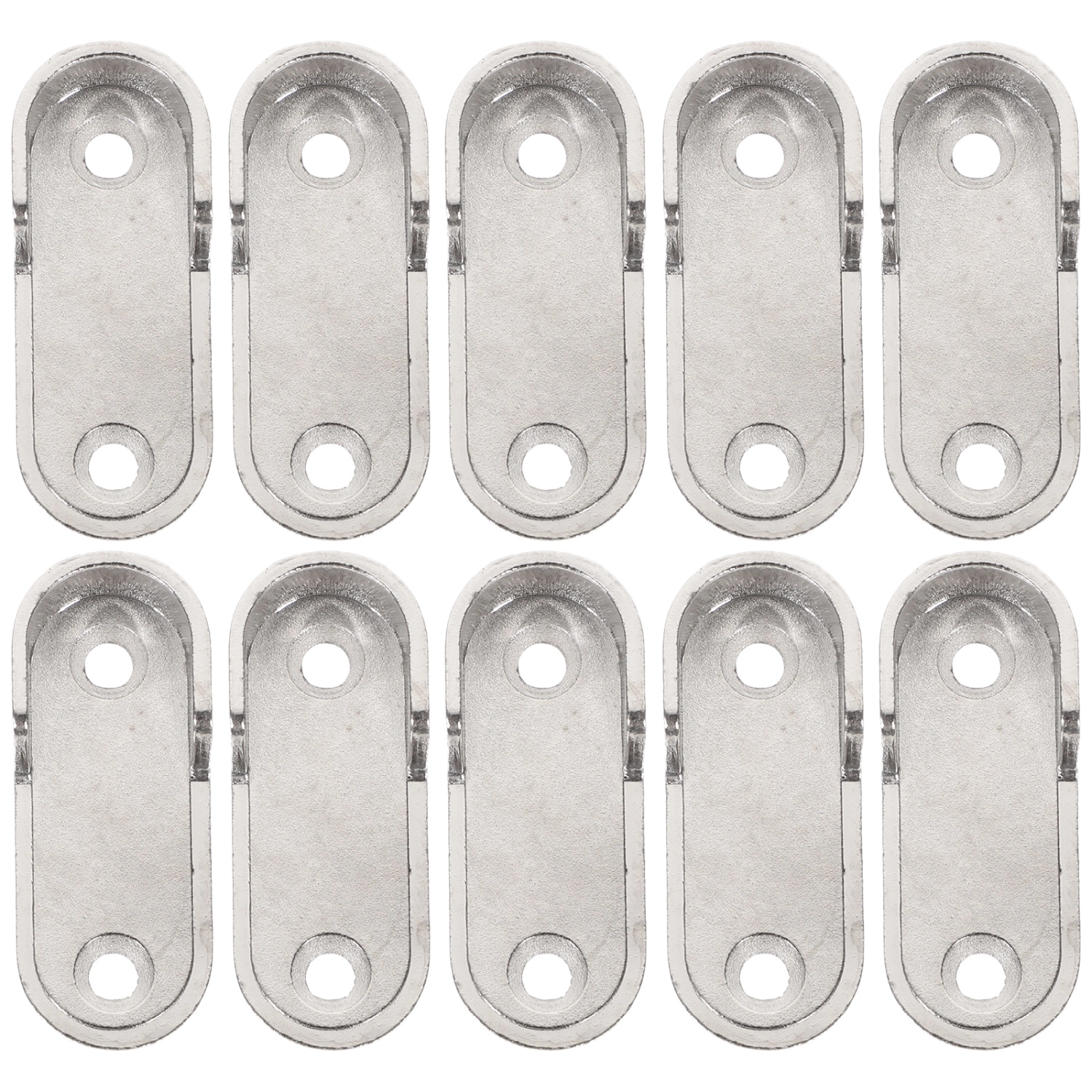 10pcs Closet Rod Holders Wardrobe Closet Rod Brackets Shower Rod Holders for Wall
