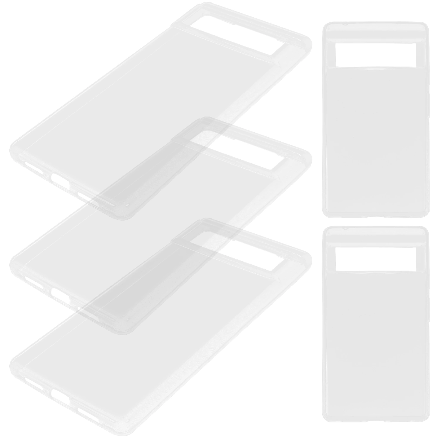 5pcs Transparent Phone Covers Phone Protective Shell Compatible With Google Pixel 6