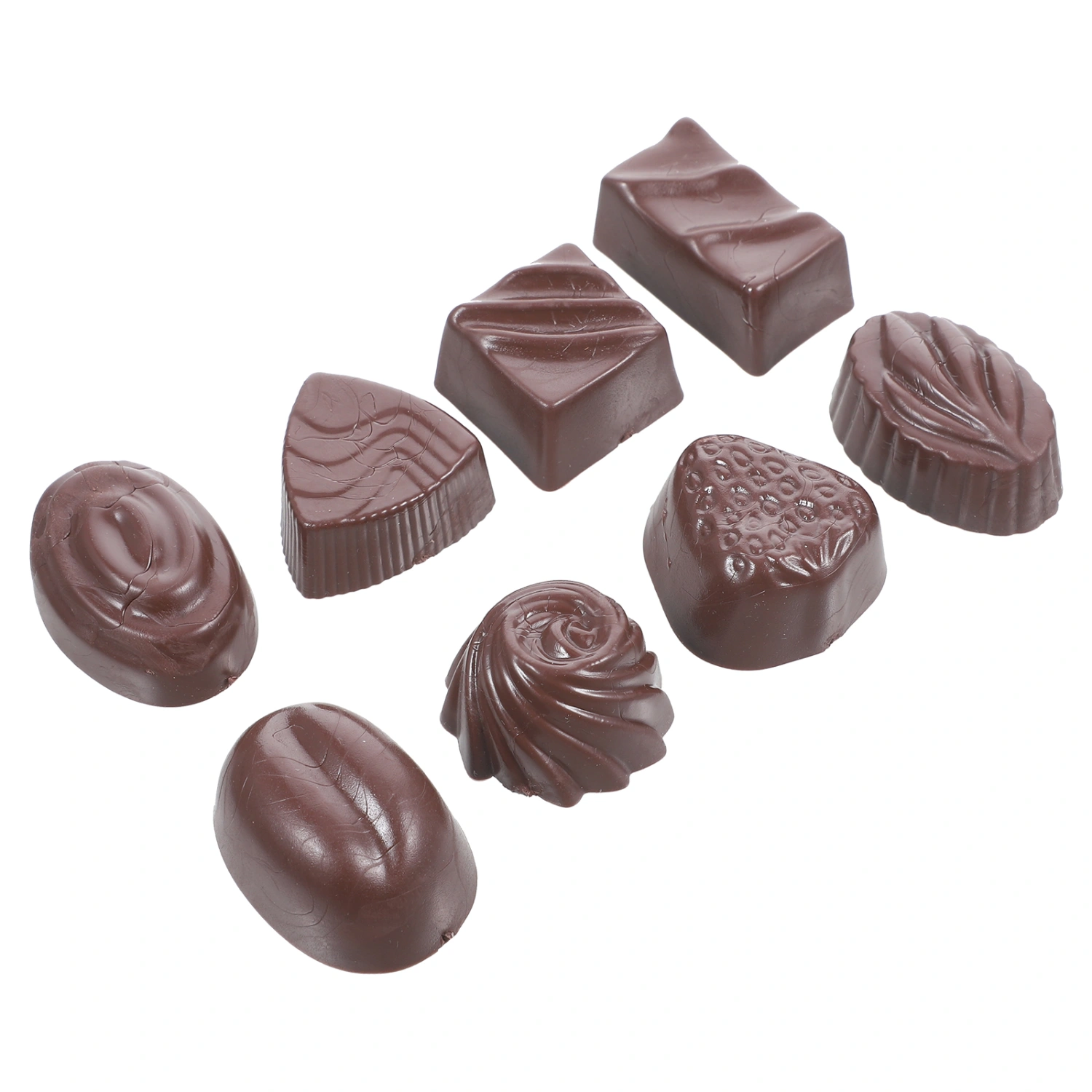 8pcs Simulated Chocolate Prop Models  Fake Chocolate Artificial Food Chocolate Realistic Chocolate