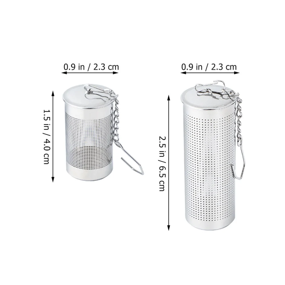 2Pcs Stainless Steel Tea Filter Metal Tea Infusers Tea Bag Filter Beverage Filter for Tea Rooms