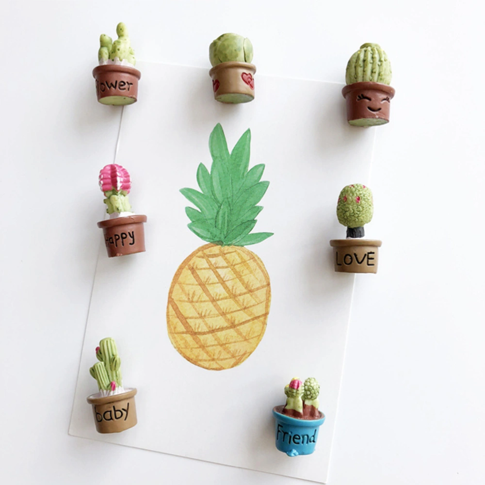 7pcs Fridge Magnets Plant Refrigerator Magnets Aesthetic Decor Plant Magnets