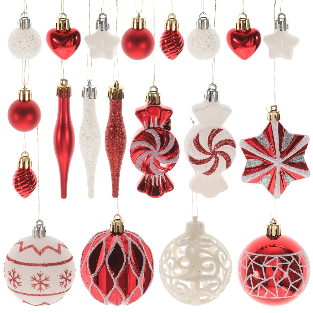 20Pcs Christmas Tree Ornaments Christmas Ball Ornaments Classic Xmas Decorations