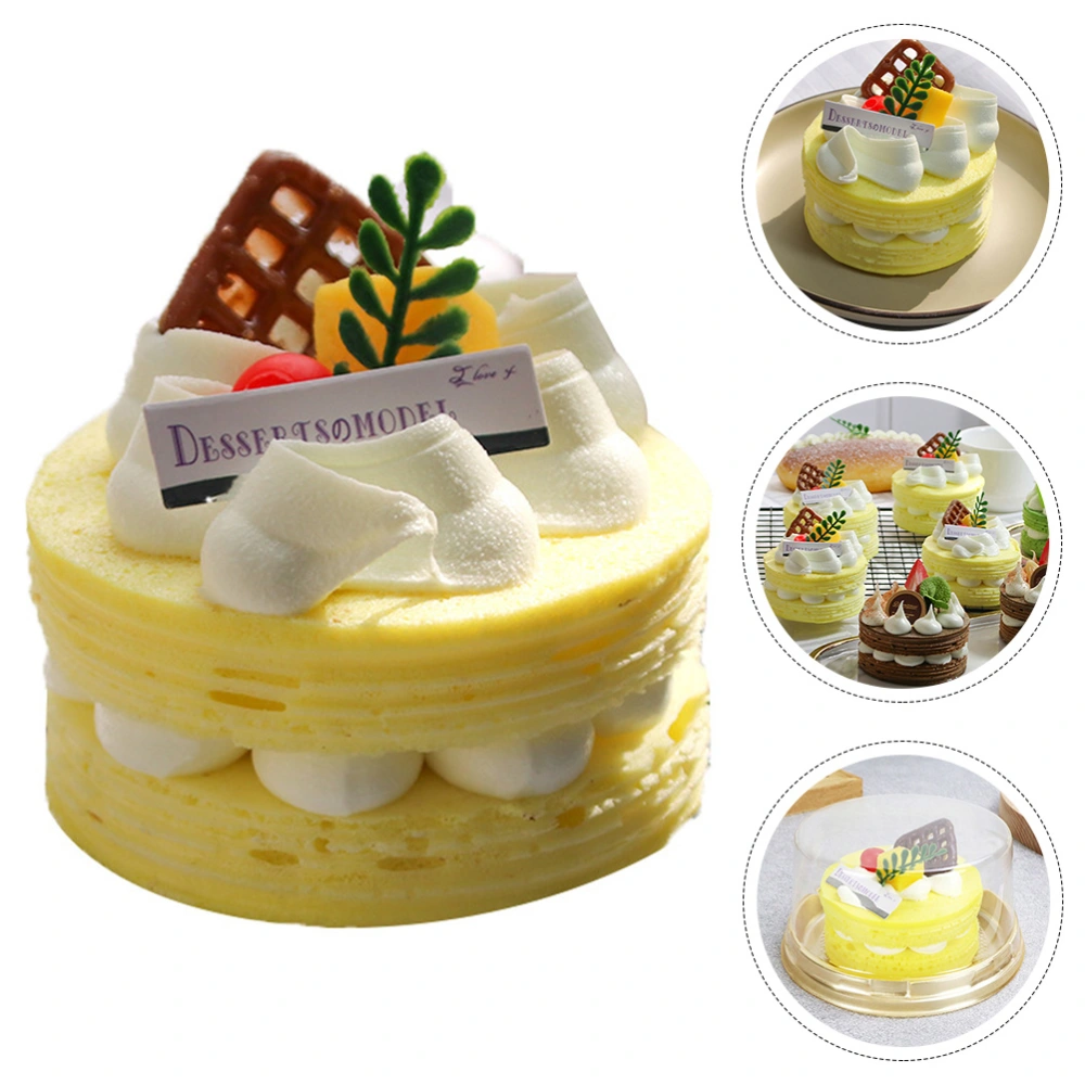 Artificial Cake Model Simulated Dessert Cake Model Showcase Display Cake Ornament Party Prop