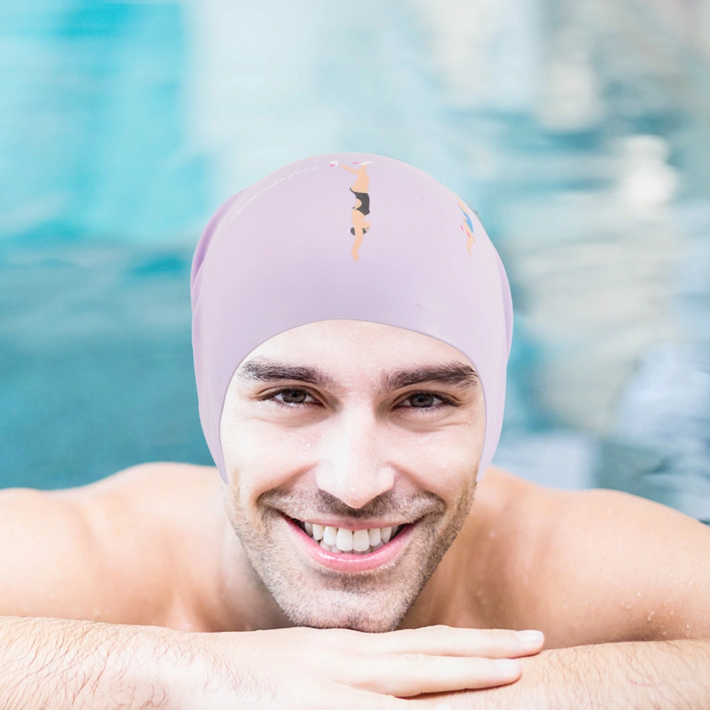 Swimming Cap Silicone Swim Cap Flexible Swimming Hat Adults Swim Bathing Hat