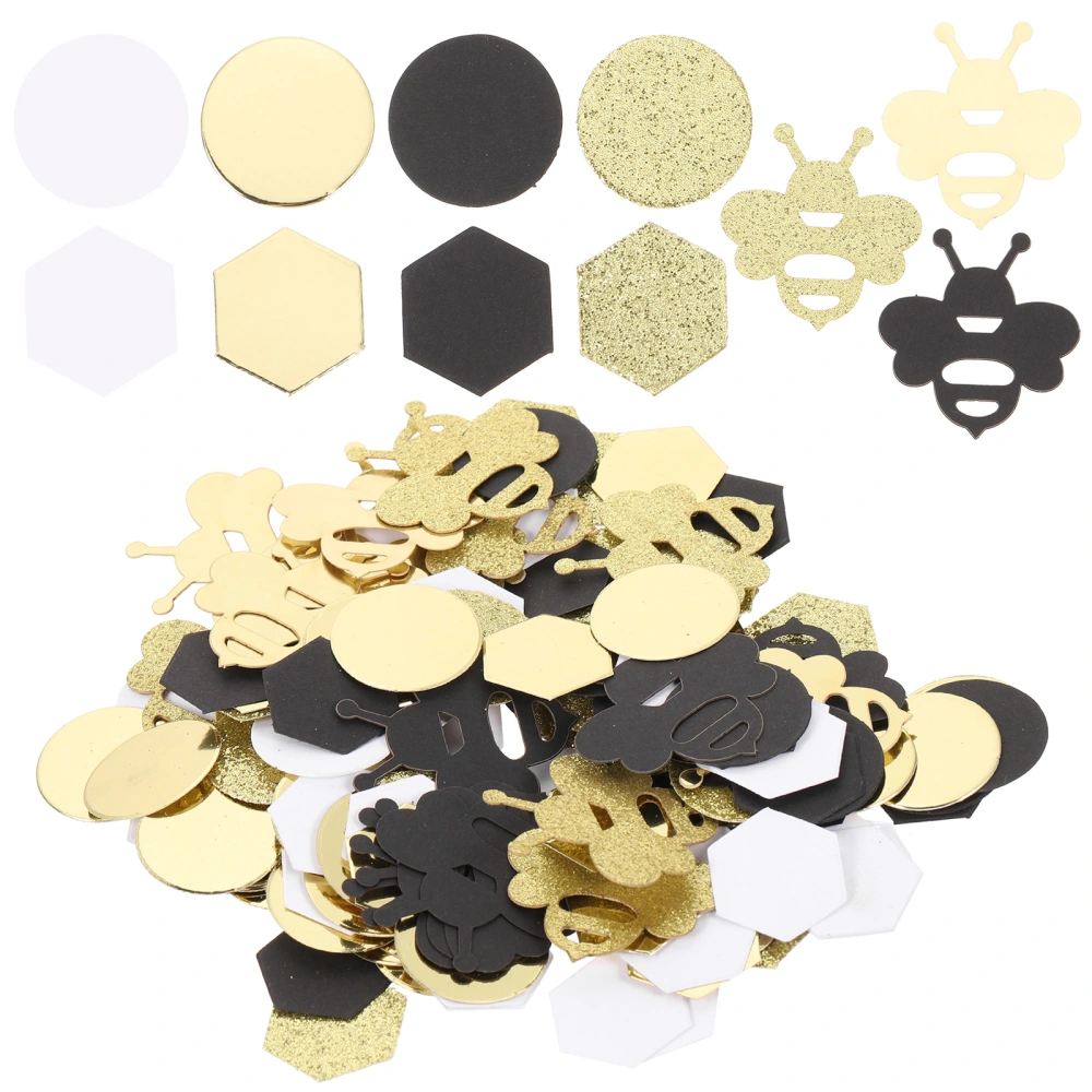 180Pcs Decorative Party Confetti Reusable Bee Confetti Paper Confetti For Wedding Birthday