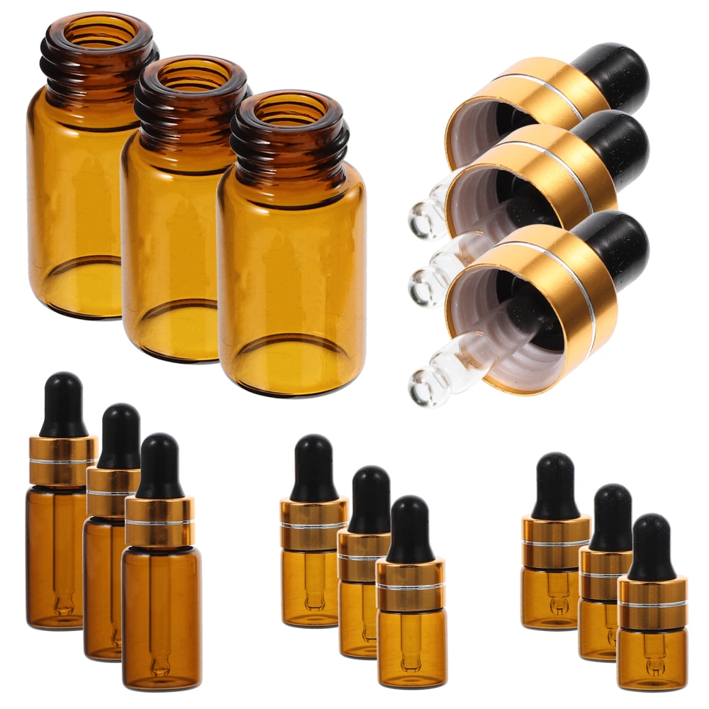 12Pcs Essential Oil Bottles Small Dropper Bottles Perfume Dropper Bottles Portable Glass Dropper Bottles