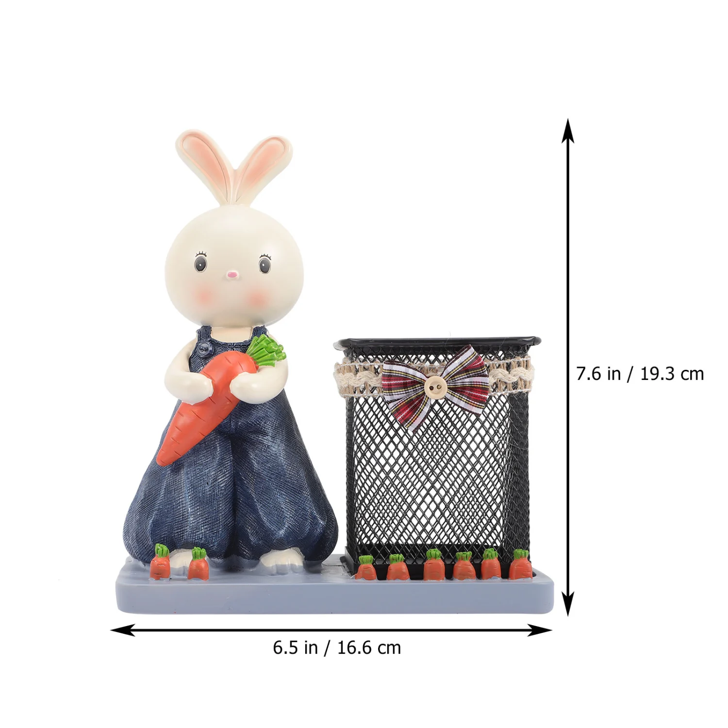 Multi-function Pen Holder Decorative Pen Organizer Bunny Pen Container Storage Bucket