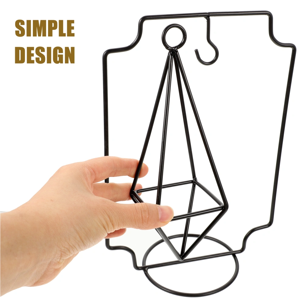 Metal Display Stand Small Plant Photo Frame Hanging Display Holder Tabletop Display Rack