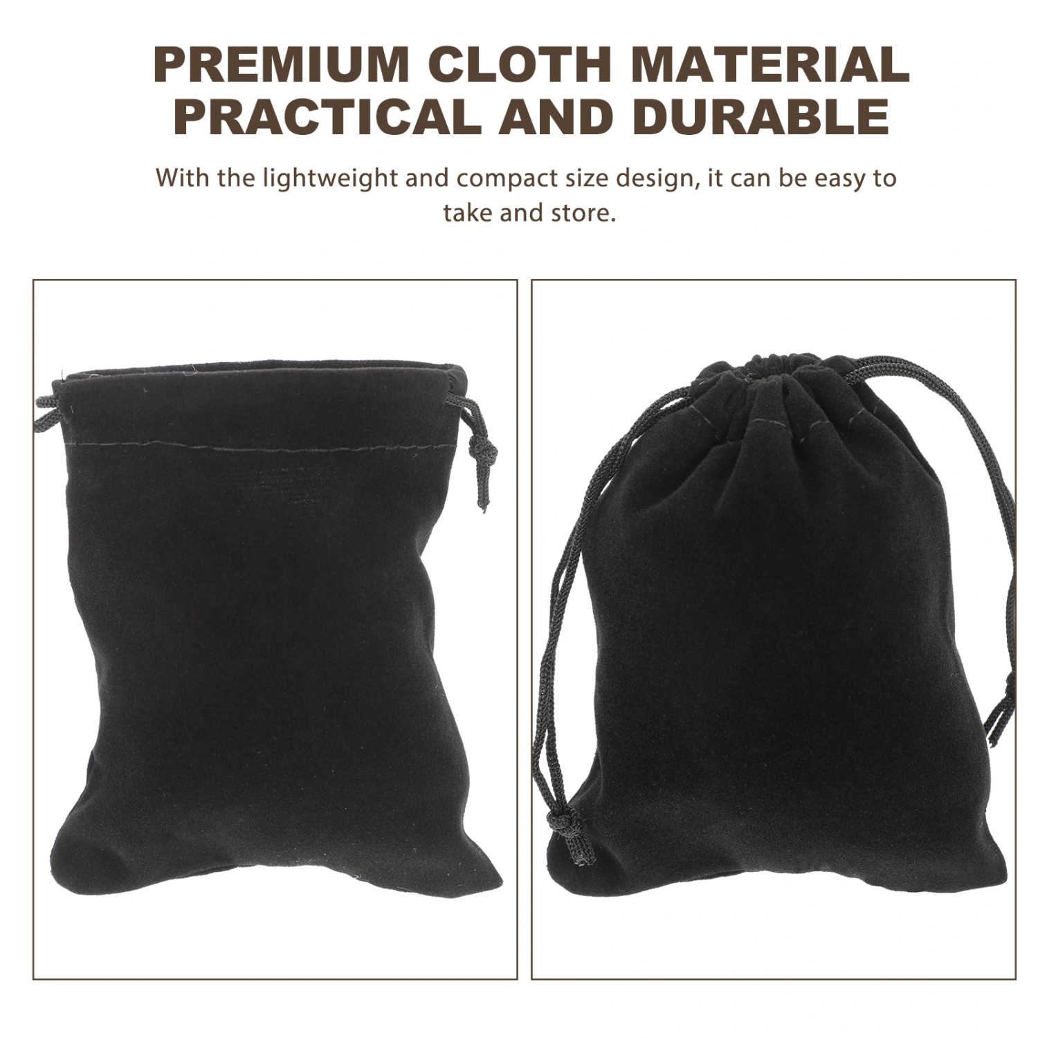10Pcs Portable Gift Bags Drawstring Jewelry Bags Drawstring Gift Bags Lint Storage Bags