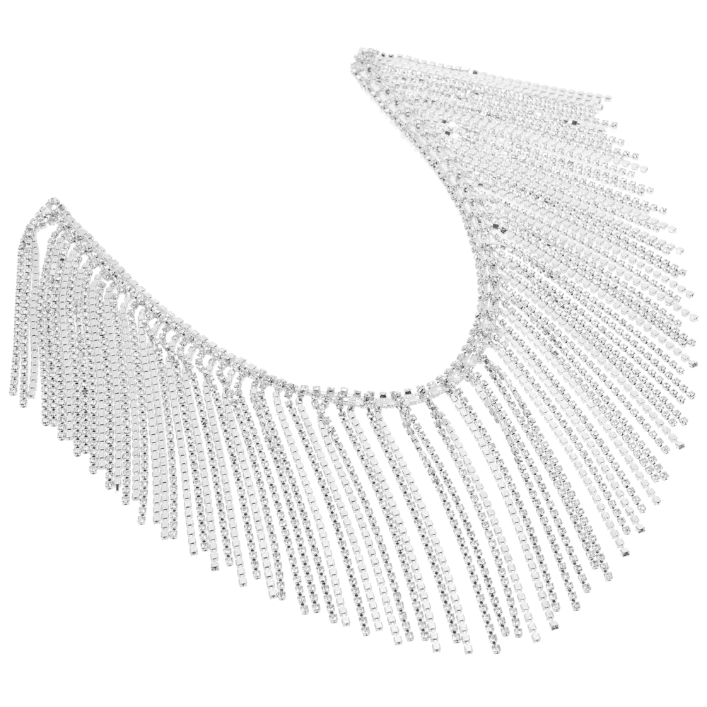 Rhinestone Chain Fringe Trim Clothing DIY Rhinestone Tassel Sewing Crafts DIY Rhinestone Chain