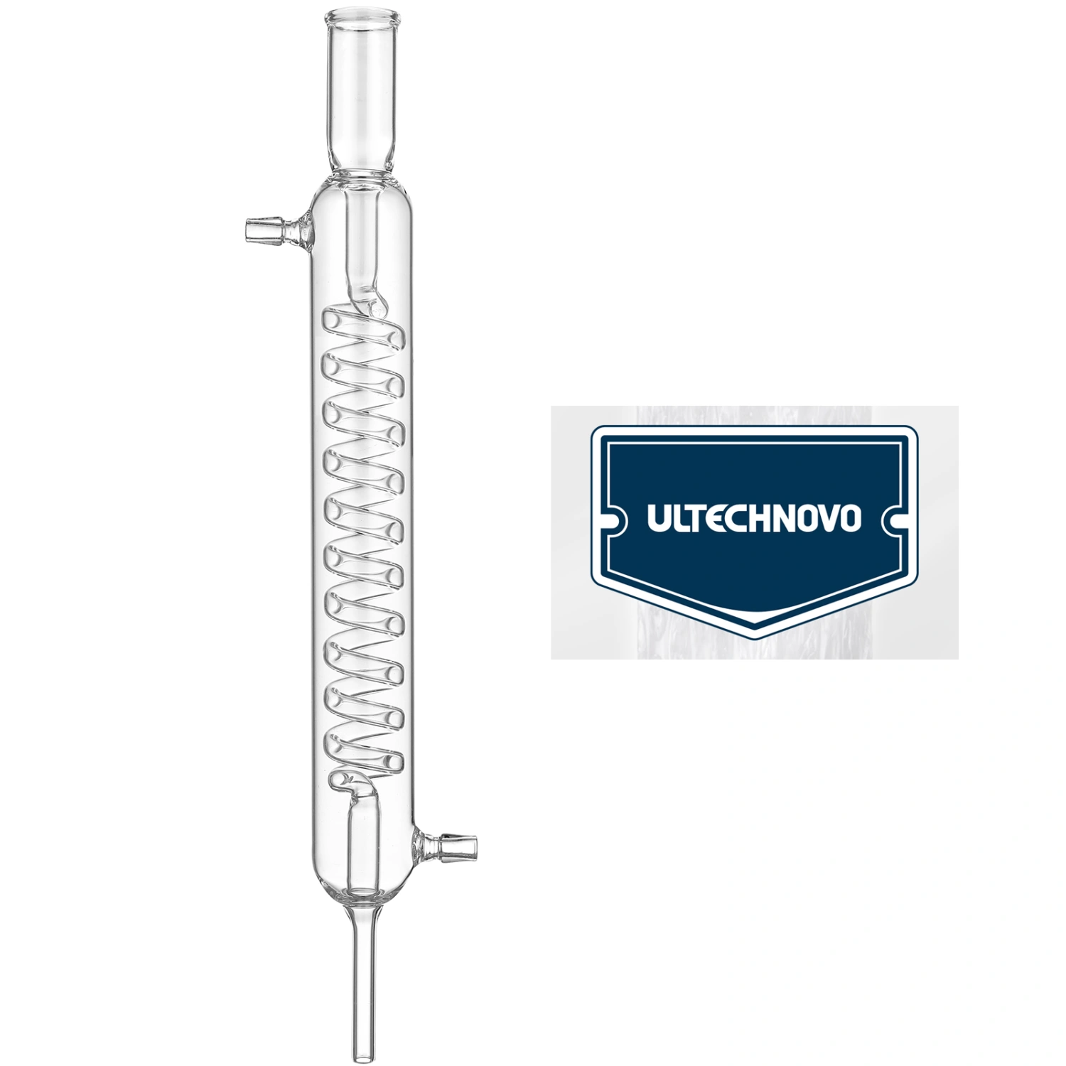 Glass Condenser Extraction Apparatus Distillation Condenser Pipe Laboratory Tool