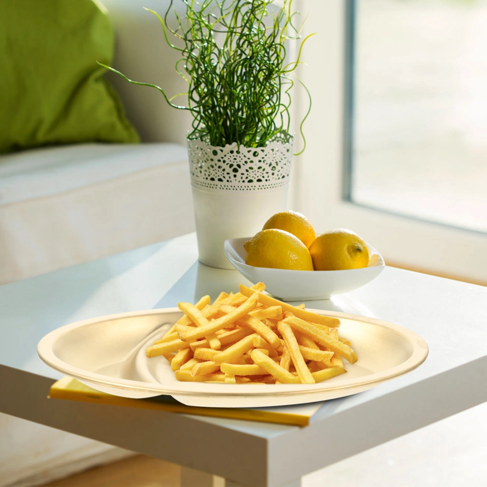 French Fries Serving Plate Multi-use Food Plate Stainless Steel Snacks Plate Restaurant Food Tray