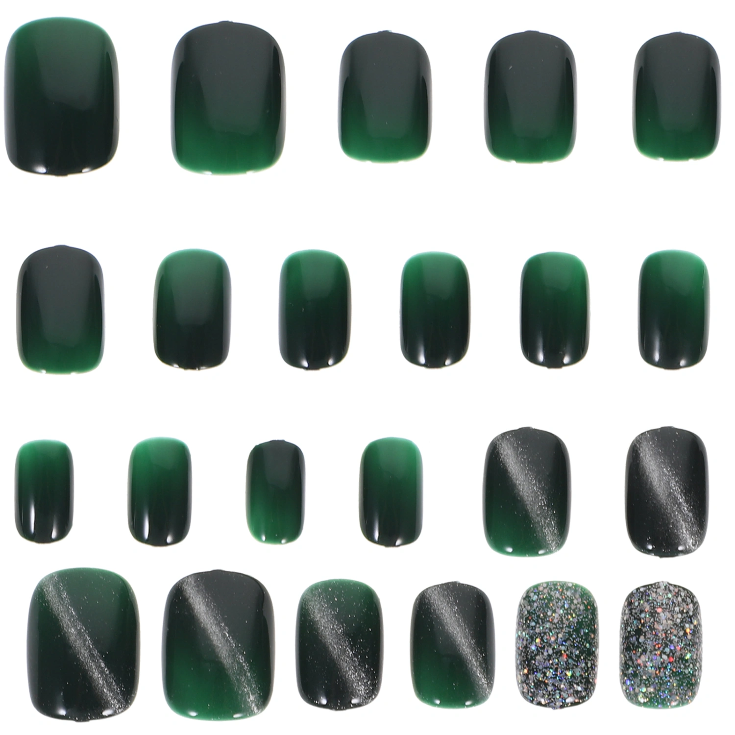 1 Box of Short Fake Nails False Nails for Autumn Winter Wearable Fake Nails Manicure Accessories