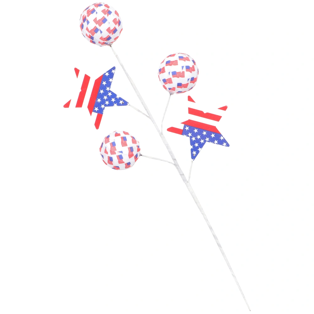 Independence Day Stems American Flag Picks Fourth of July Party Decorations