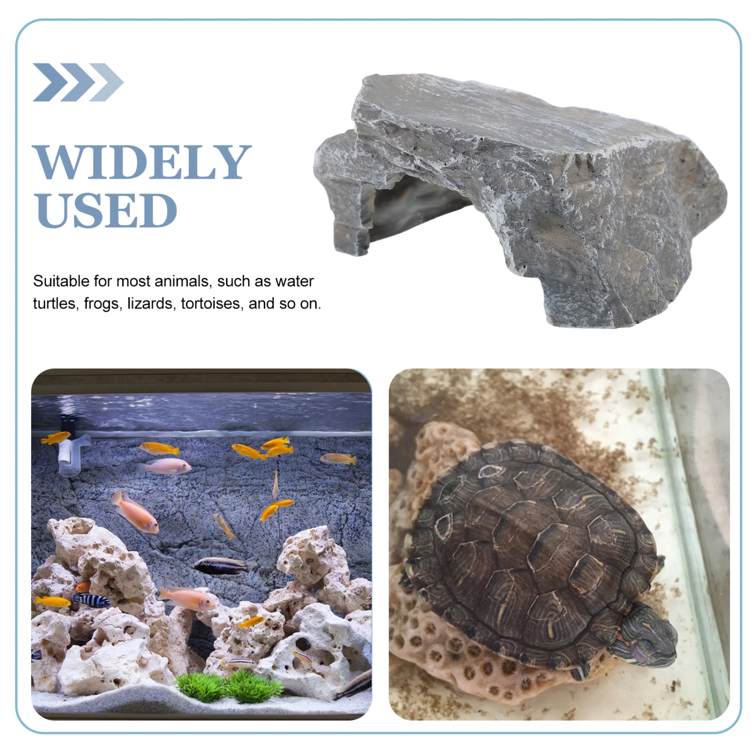 Vivid Reptile Cave Terrarium Reptile Hideout Decorative Terrarium Decor Terrarium Accessory