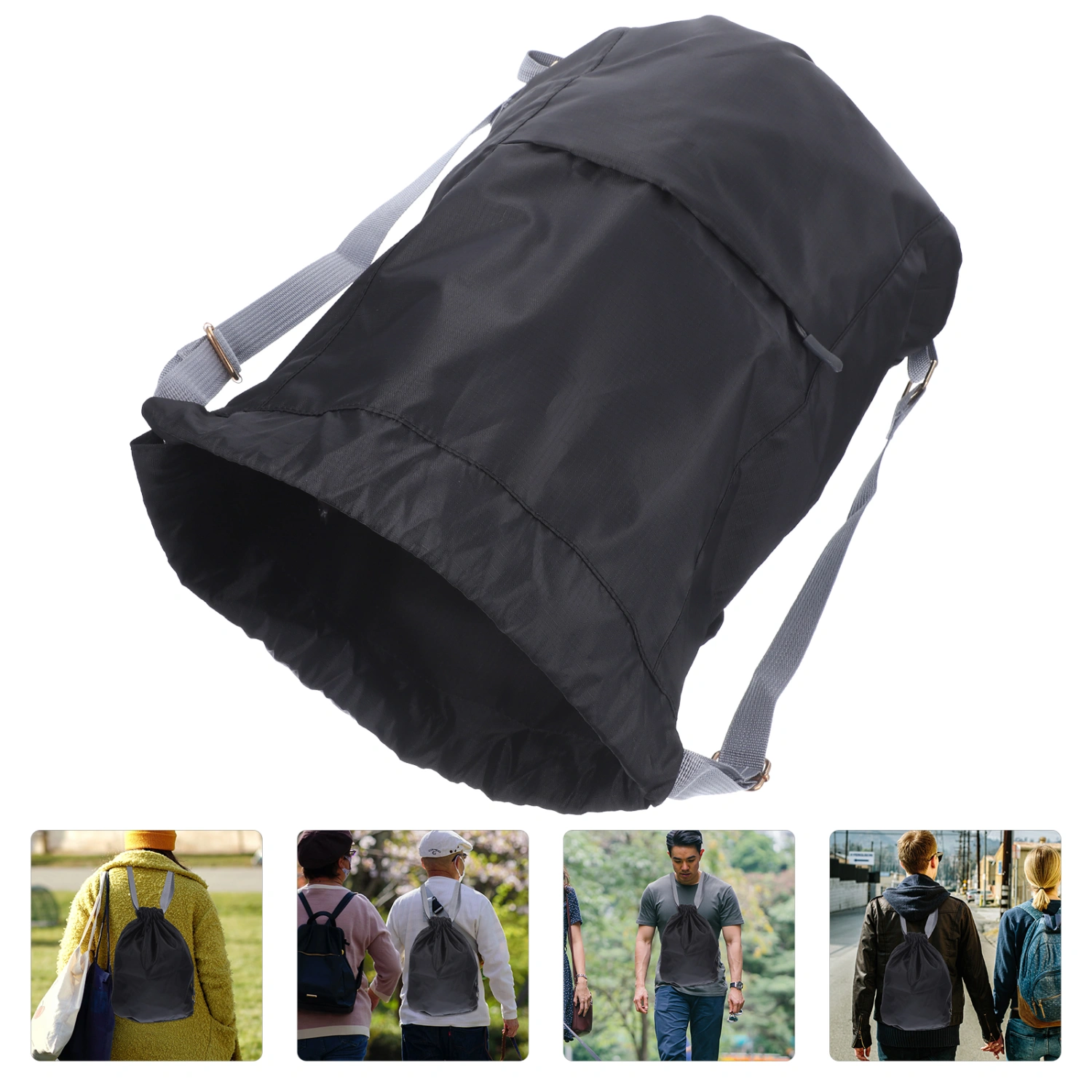 Drawstring Backpack Outdoor Storage Bag Sports Backpack Portable Travel Bag