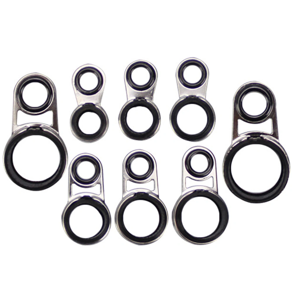 1 Set of Fishing Rod Guide Ring Rod Tip Repair Kit Wear-resistant Fishing Rod Ring Repair Kit