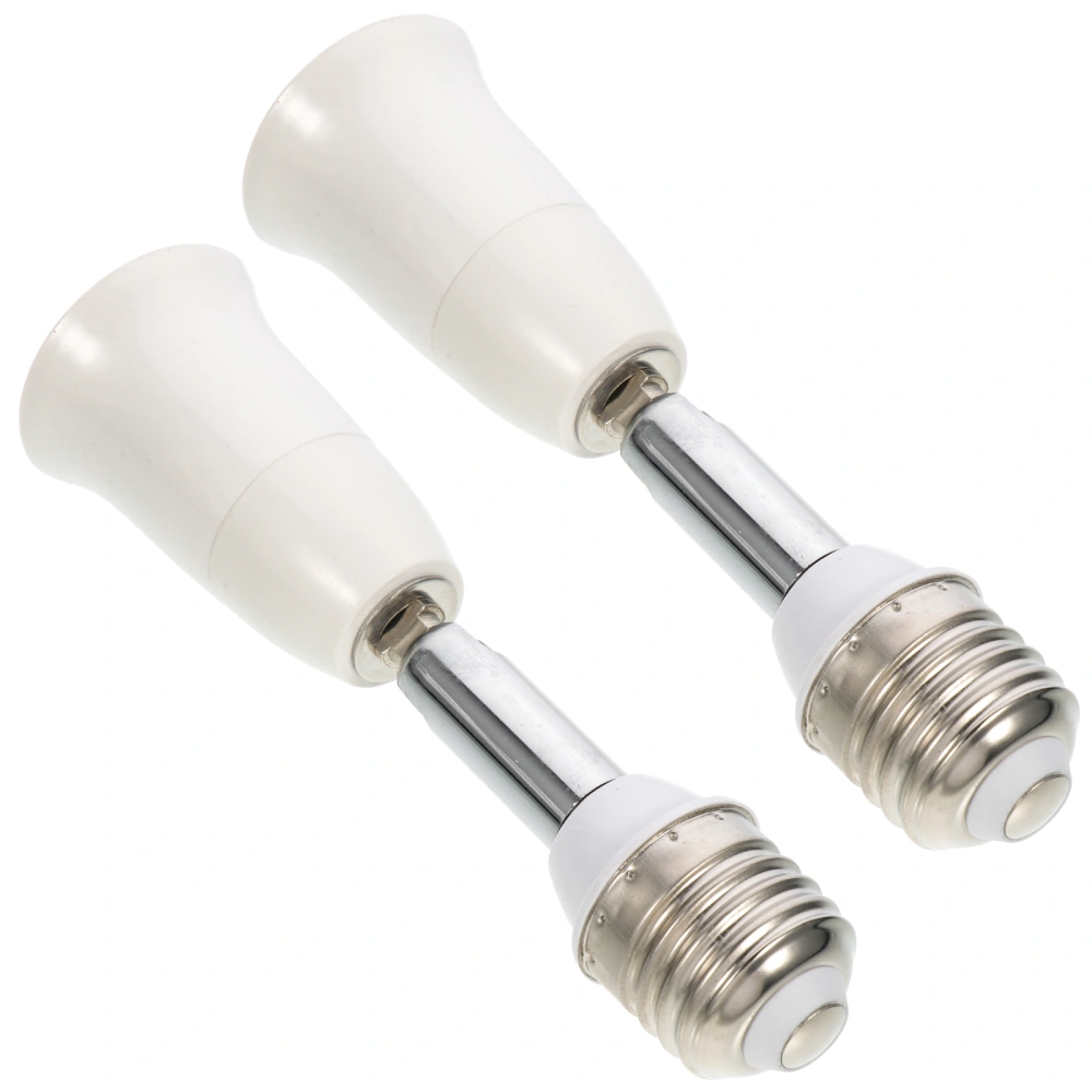 2pcs Light Bulb Socket Extender Bendable Light Socket Adapter Light Bulb Adapter(E27-E27)