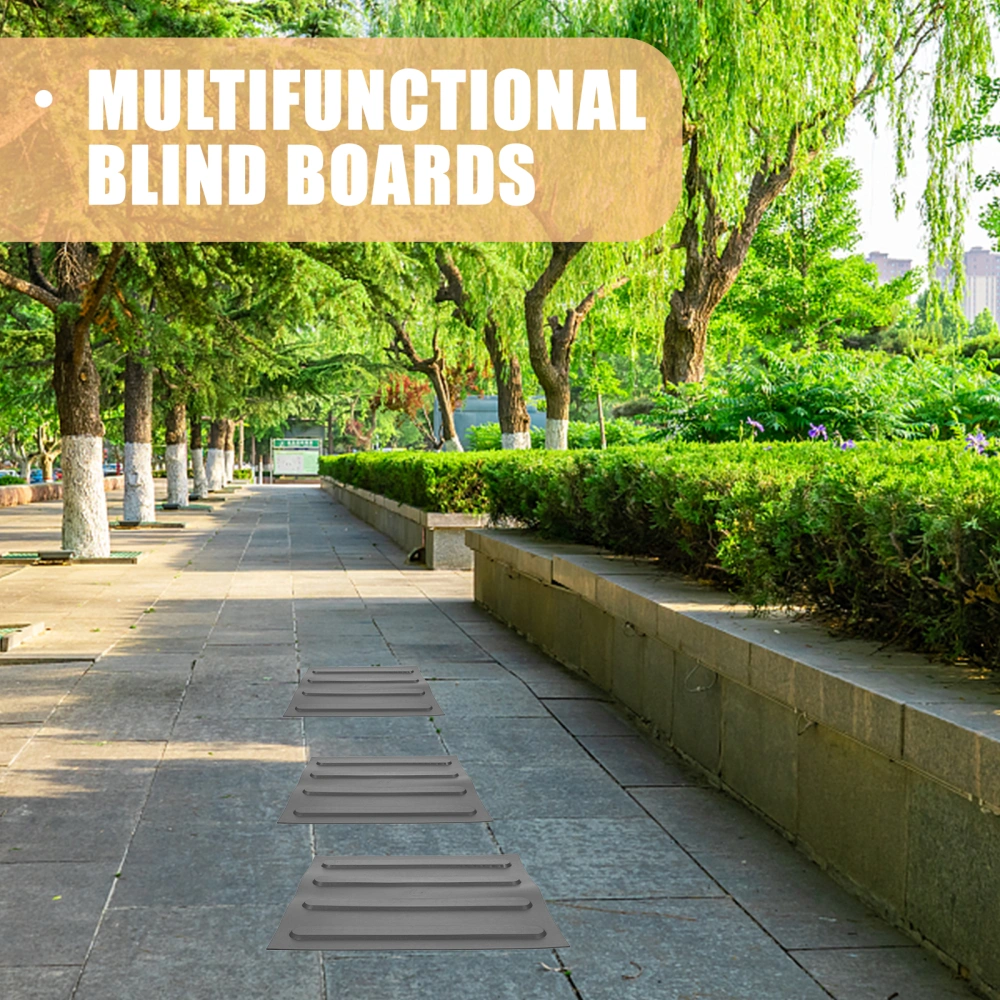 4 Sheets of Multifunctional Blind Bricks Practical Blind Boards Patio Sidewalk Boards Walkway Floor Stickers