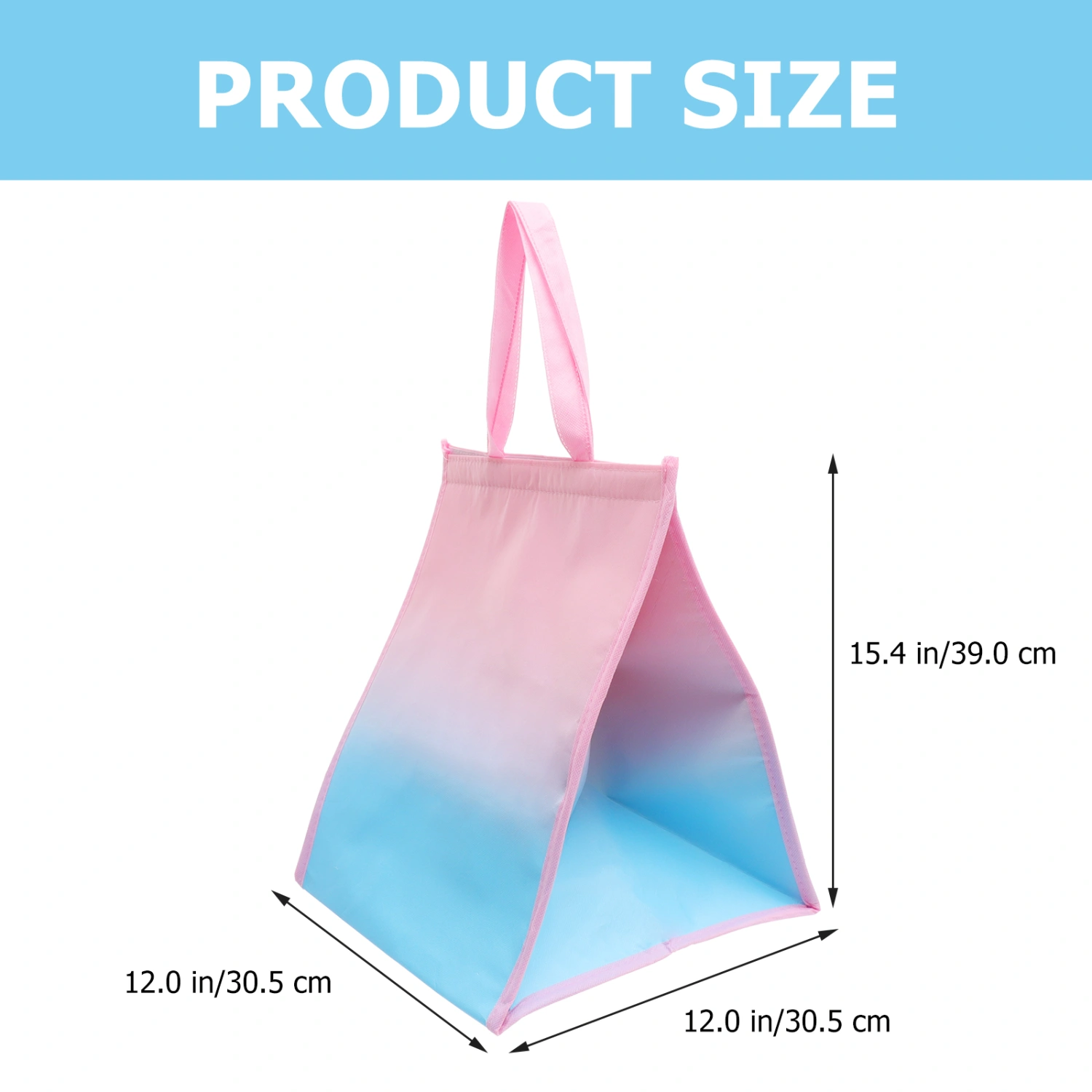 Portable Handle Food Bag Decorative Thermal Food Bag Insulated Delivery Pouch