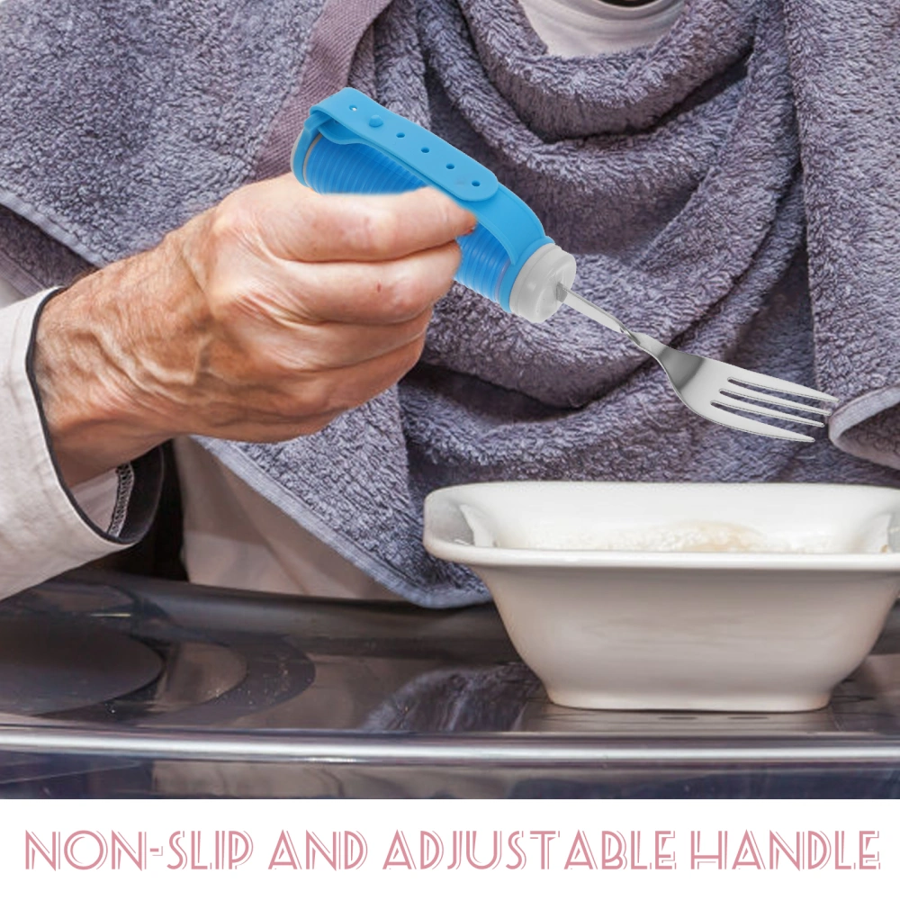 Auxiliary Disabled Fork Tableware Elderly Food Aid Fork Disabled Elbow Handle Fork