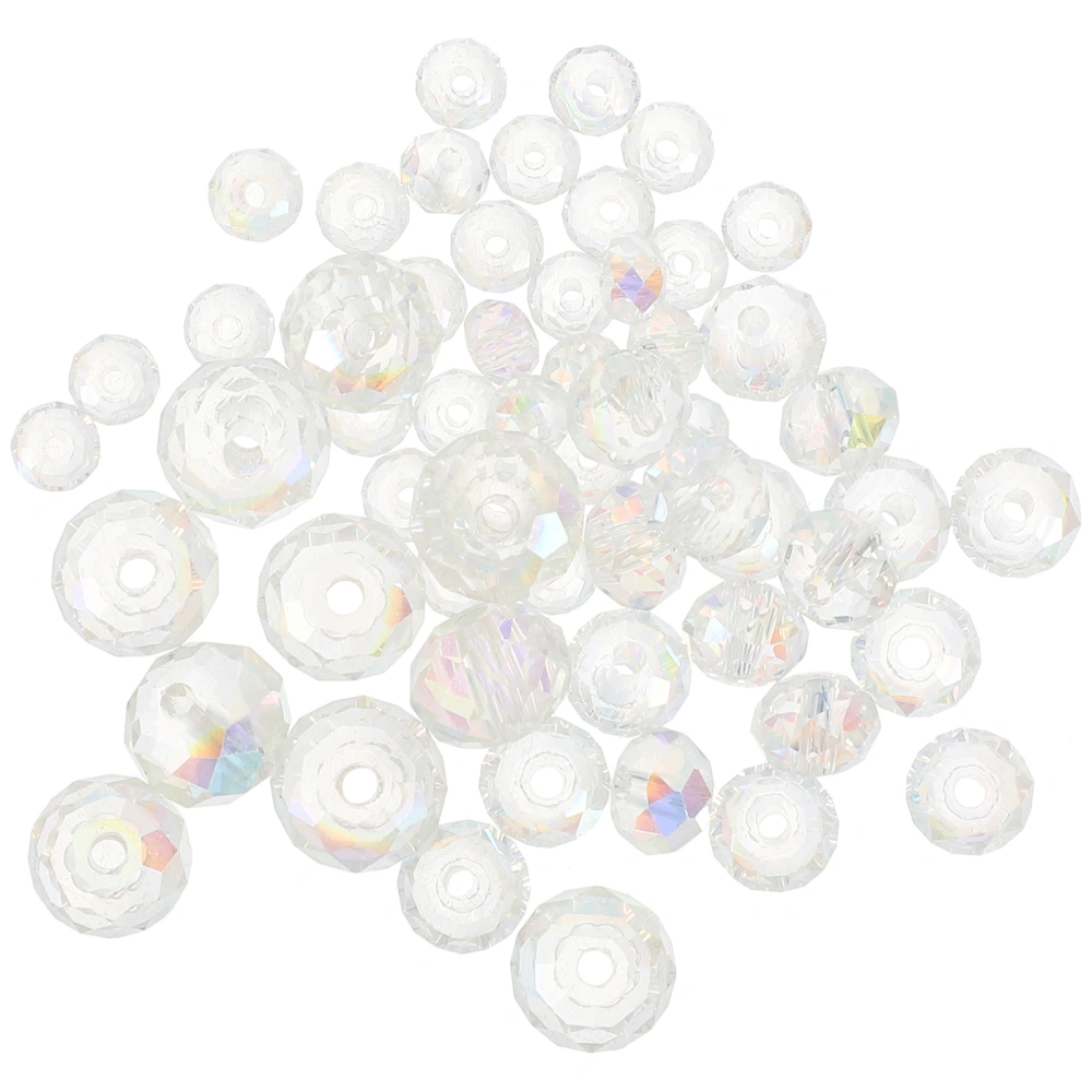 60Pcs Glass Beads Crafts Crystal Beads Jewelry Beads for DIY Necklace Bracelet Earring