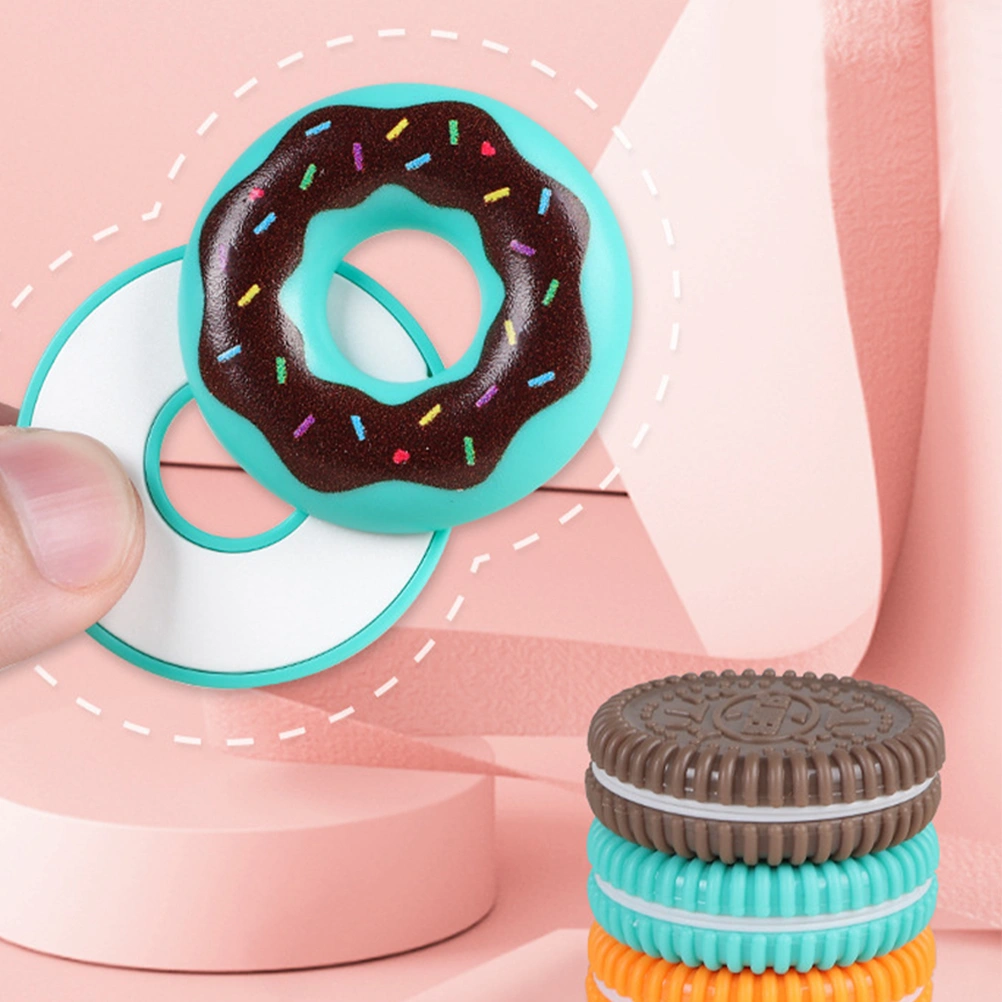 2Pcs Donut Fidget Slider Cartoon Sensory Toy Kids Donut Fidget Toy Finger Donut Plaything