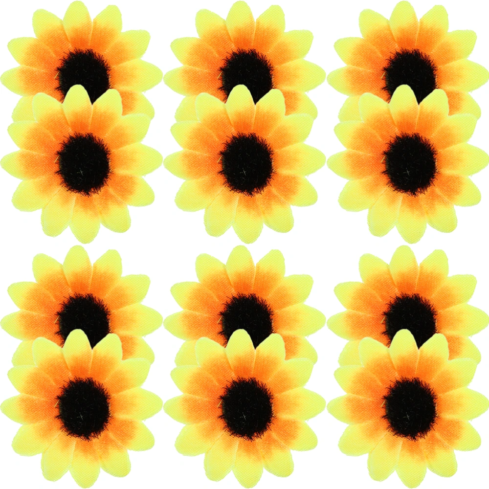 150pcs Simulated Sunflower Head Small Sunflower Head Sunflower Ornament Diy Decoration