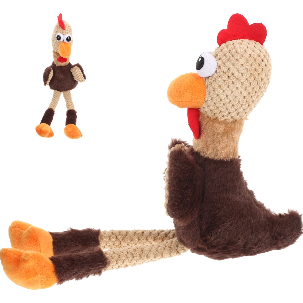 Interactive Chew Toy Decorative Training Toy Chicken Bite Toy Outdoor Play Toy