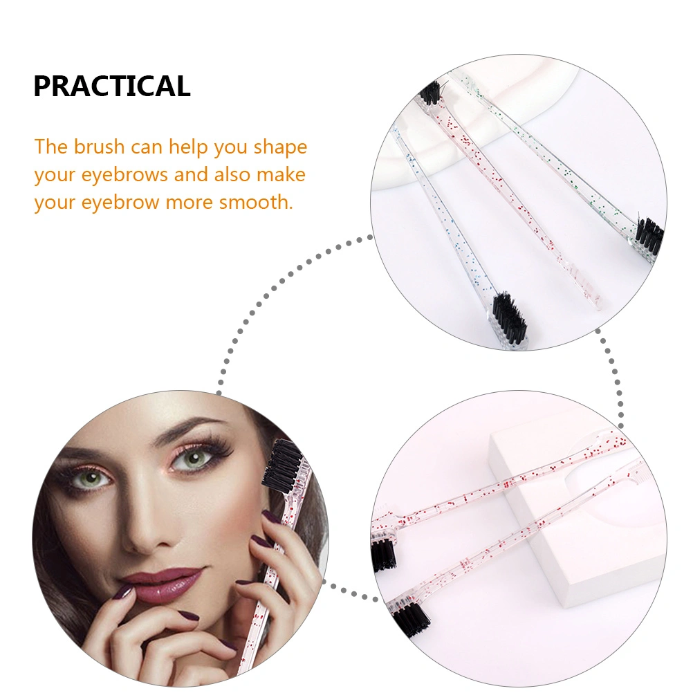 12pcs Eyebrow Brush Dual End Eyebrow Brush Brow Comb Brush Edge Brush Makeup Tool