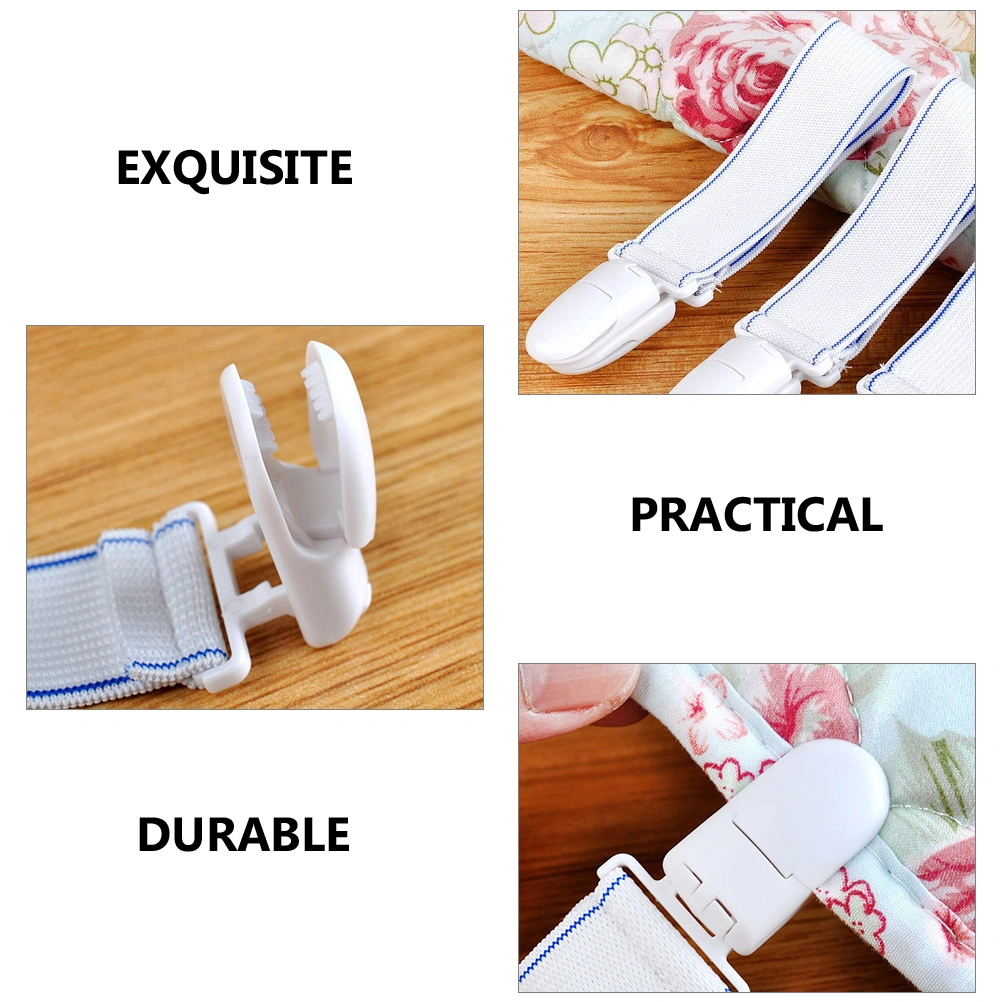12pcs Bed Sheet Straps Fitted Sheet Clips Straps Bed Sheet Fasteners Clips