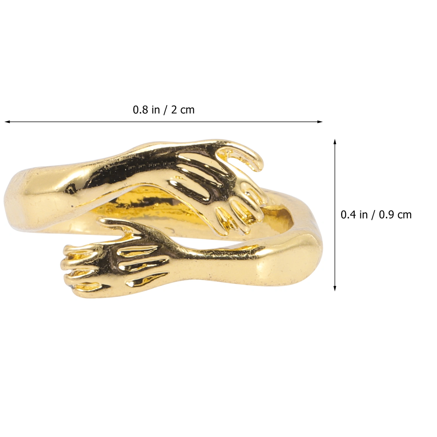 Women Vintage Ring Jewelry Hug Hand Ring Fashionable Women Jewelry Finger Ring