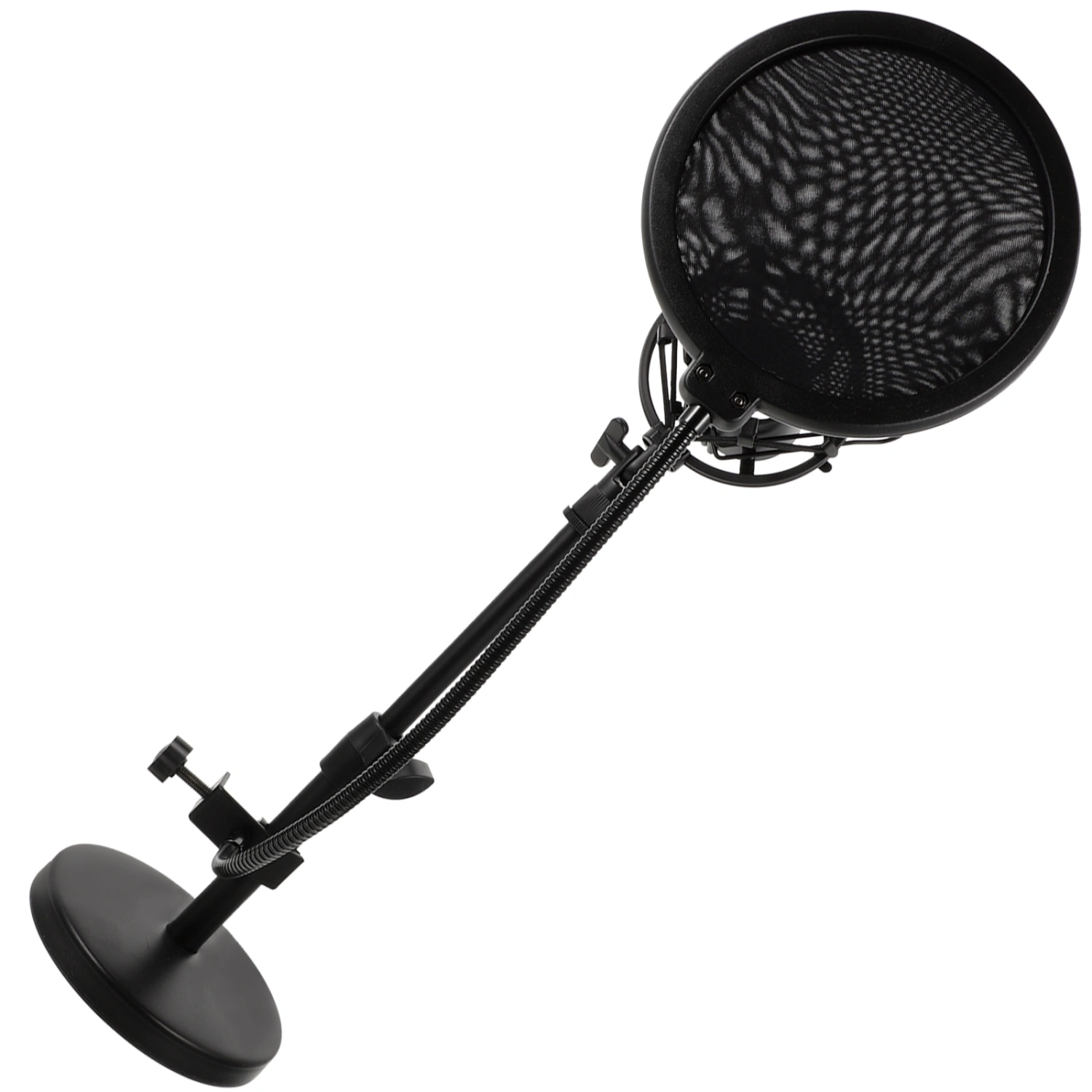 1 Set of Professional Microphone Rack Adjustable Tabletop Microphone Bracket With Mic Filter