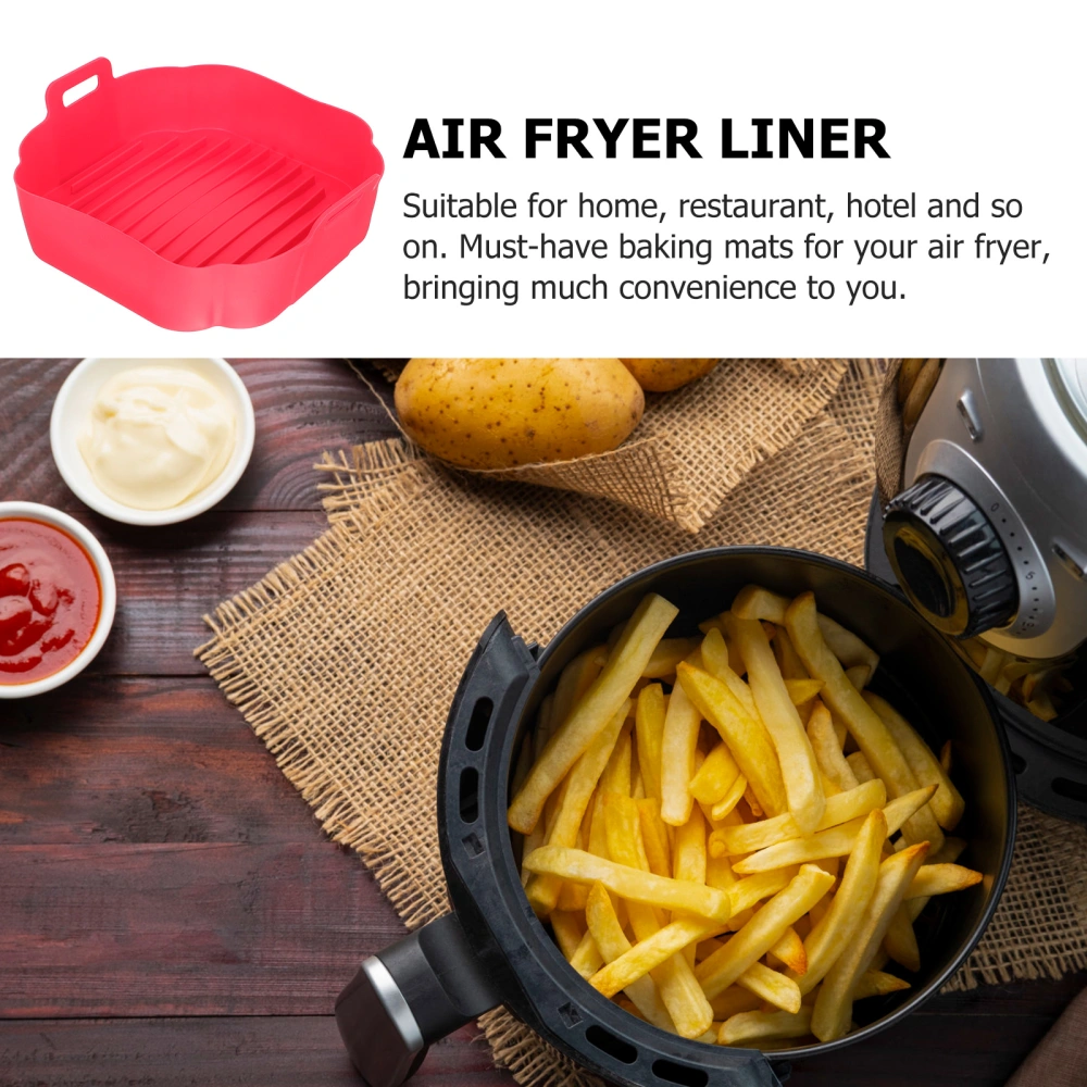 Air Fryer Silicone Liner Silicone Air Fryer Pot Air Fryer Baking Liner Accessory