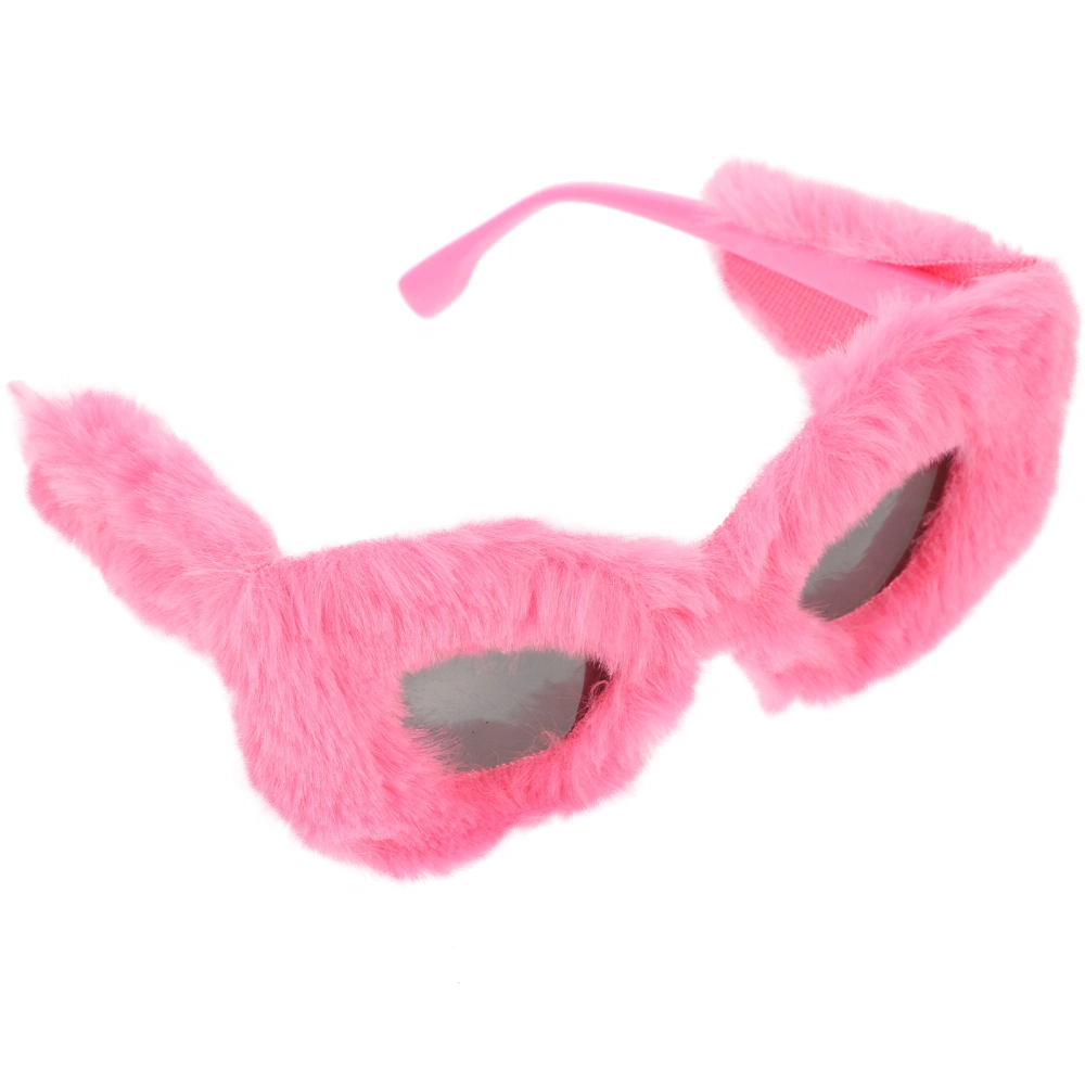 Plush Design Sunglass Fashion Eyewear Funny Eyeglass Party Decoration Prop