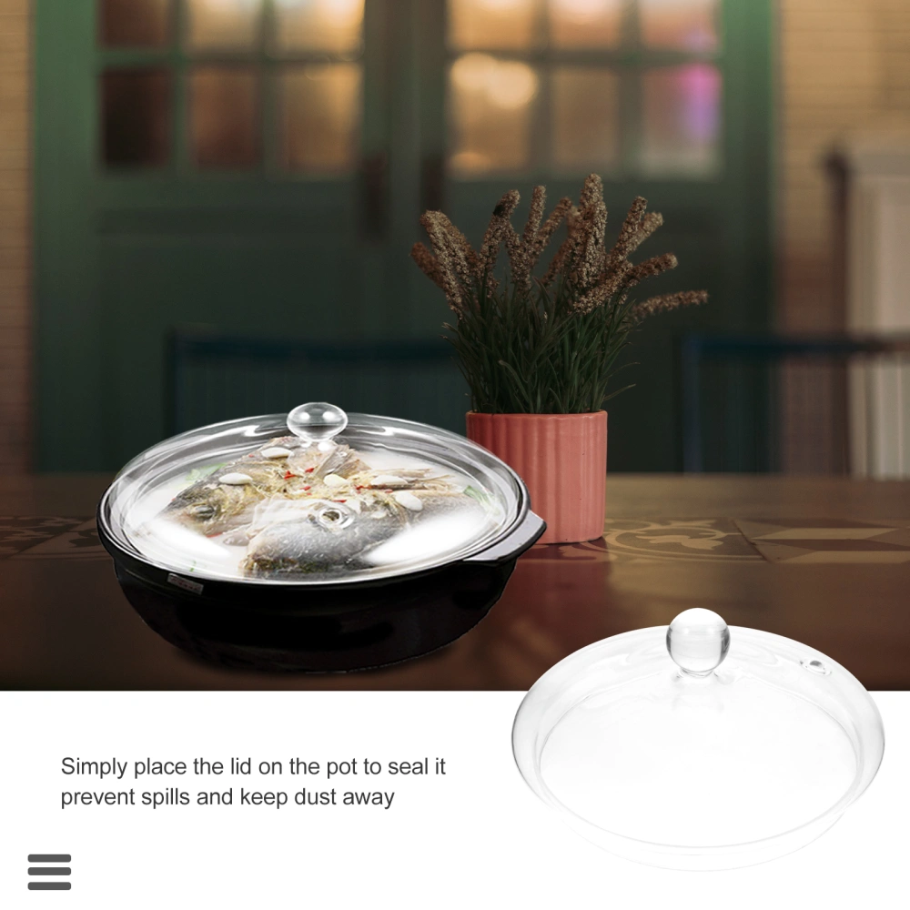 Glass Pot Lid Cooking Stove Glass Lid Saucepan Noodle Pot Cover Kitchen Cooking Glassware