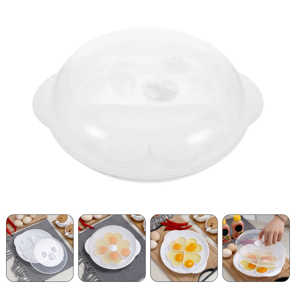 Microwave Egg Cooker Household Egg Steaming Tray Mold Daily Use Egg Cooking Tray