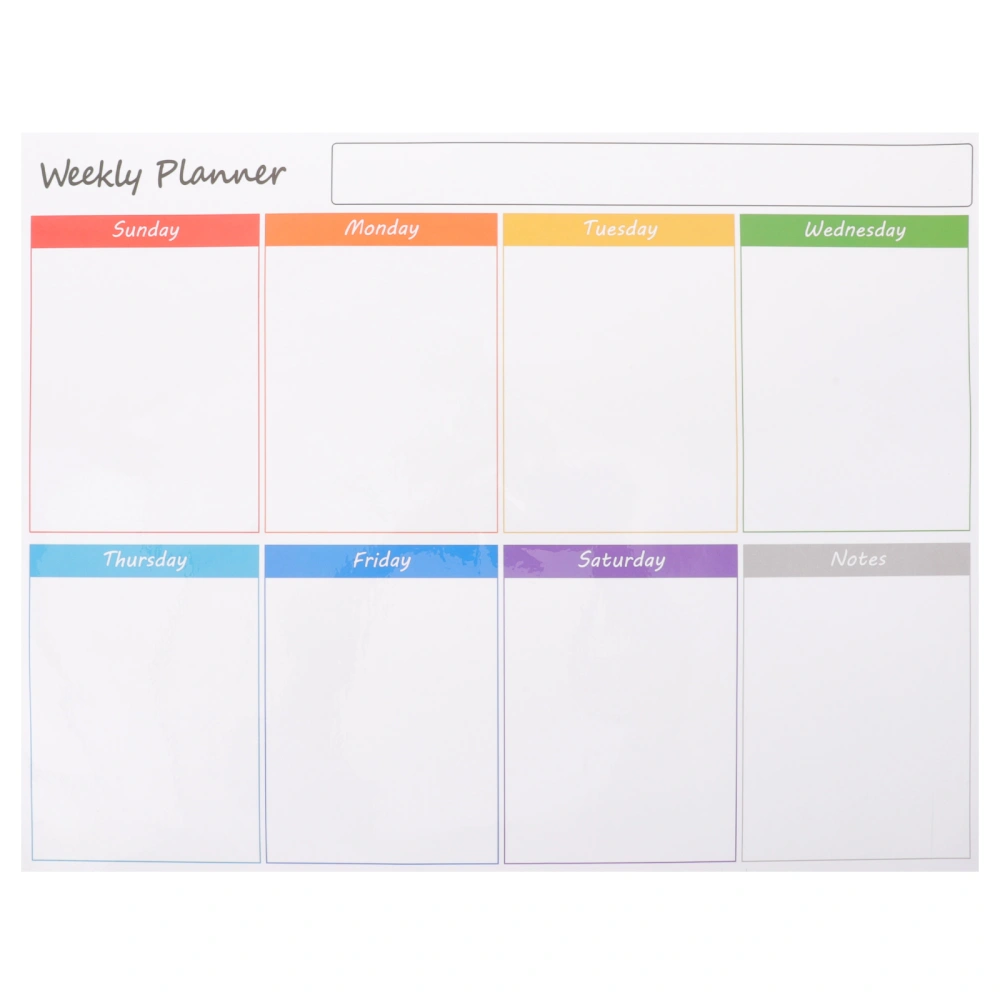 Magnetic Dry Erase Board Refrigerator Schedule Board Weekly Planner Calendar