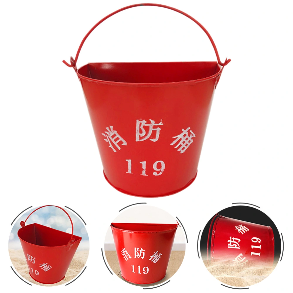 Sand Bucket Fire Emergency Bucket Iron Sand Bucket Multi-purpose Storage Bucket