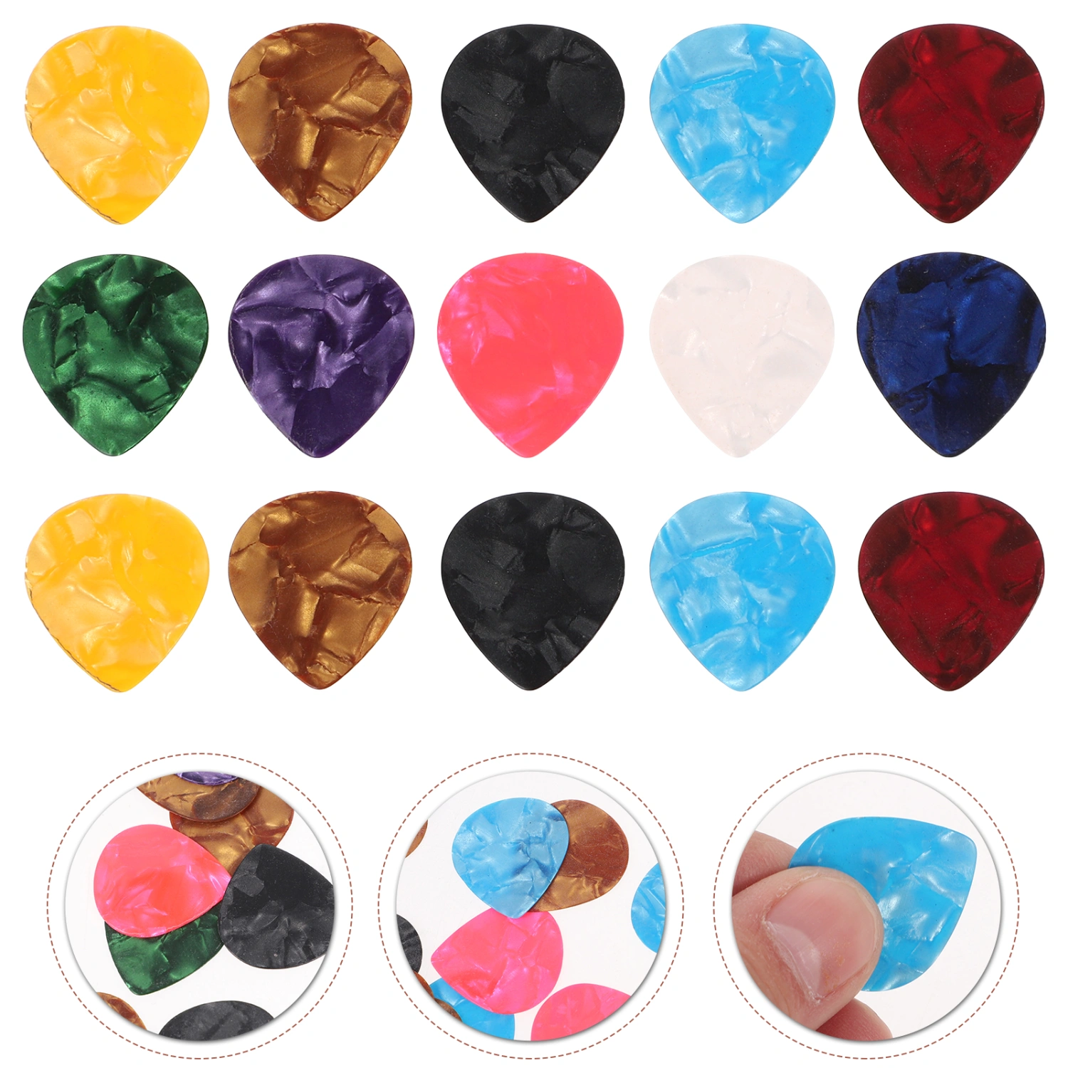150pcs Universal Guitar Picks Tiny Electric Guitar Picks Professional Ukulele Plectrums Guitar Parts
