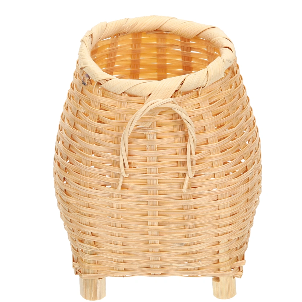 Bamboo Woven Pen Holder Pencil Holder Utensil Cutlery Holder Toothbrush Holder