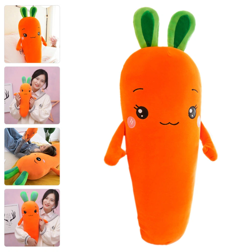 Easter Carrot Shape Throw Pillow Plush Sleeping Hugging Cushion Stuffed Toy Gift for Kids