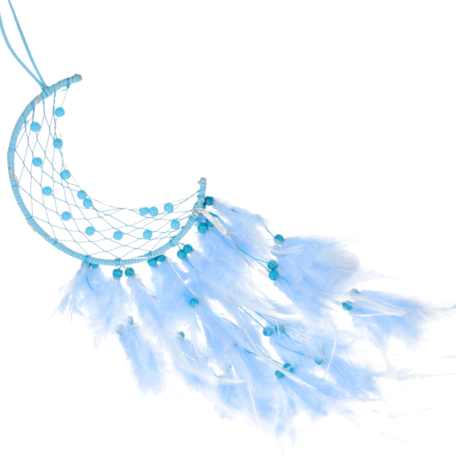 Moon Dream Catcher with Light Girls Room Hanging Decor Bedroom Decoration Gift