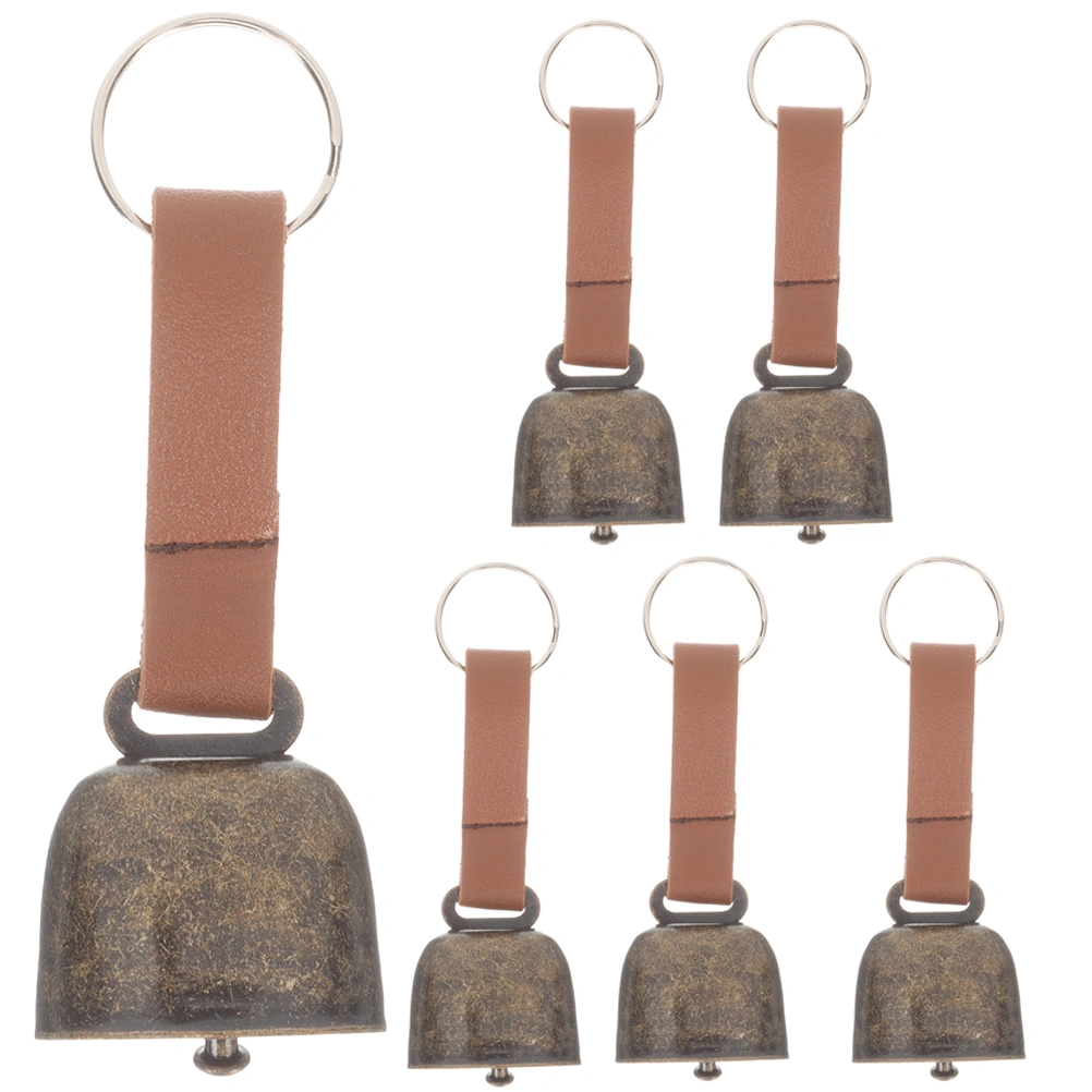 6pcs Outdoor Pet Hanging Bell Anti-lost Pet Bell Camping Copper Bell For Pet Use